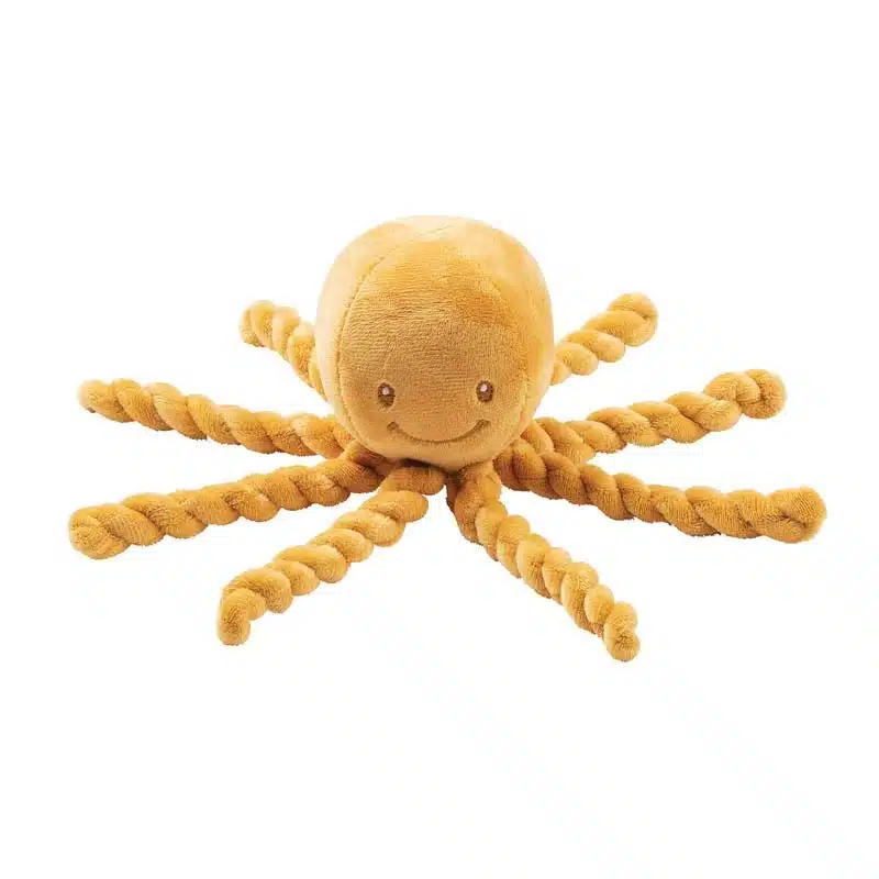Peluche pieuvre Lapidou Ocre – Nattou – Image 2
