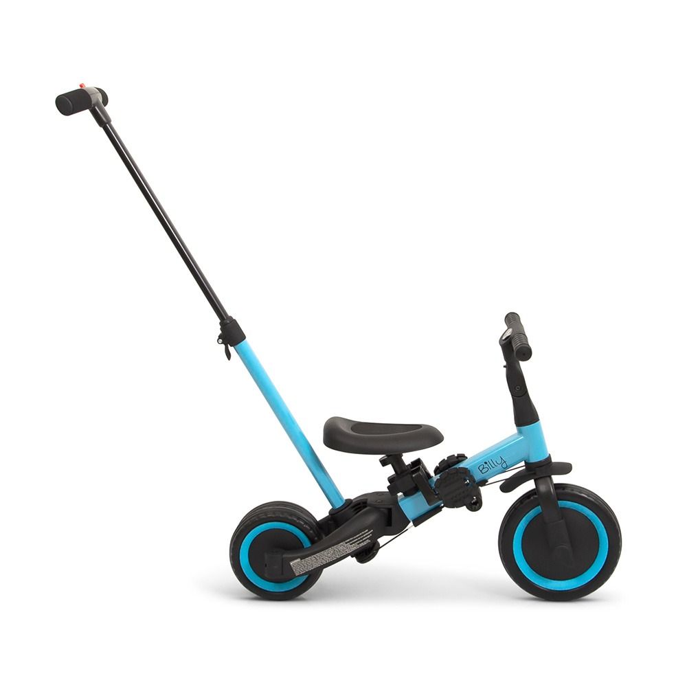 Vélo enfant 4 en 1 avec barre de poussée Gio bleu Billy – Image 7